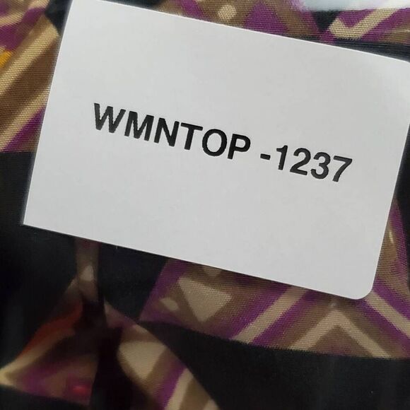 LulaRoe SMALL Black Print Open Front Cardigan Cover Top - Picture 10 of 10